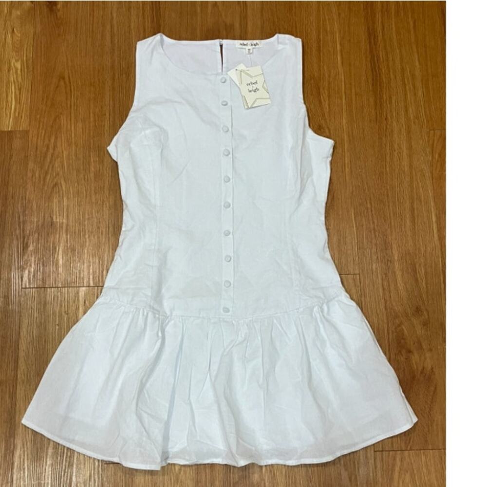 Rebel + Leigh  Juniors' Drop-Waist Sleeveless Mini Dress M